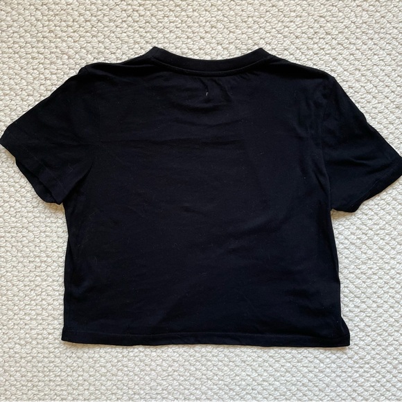 DL1961 black cropped cotton t-shirt - Picture 4 of 9